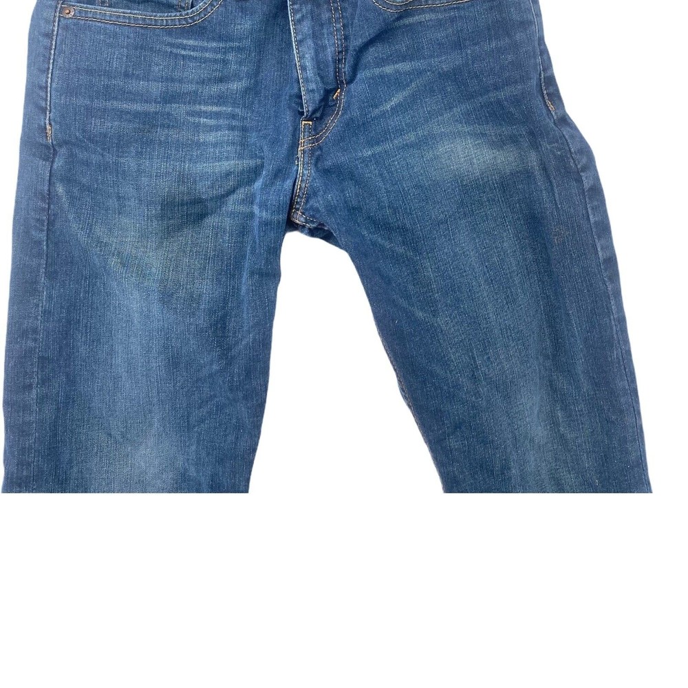Levis Mens Jeans Size 29x27 Taper 502 Medium Wash Denim Zipper Fly Blue Pants - Picture 3 of 7